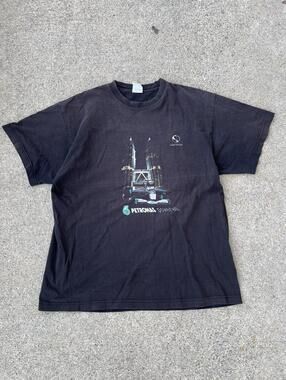 Vintage 2000s Sauber Petronas F1 Formula 1 Racing T-shirt Sz Medium Black